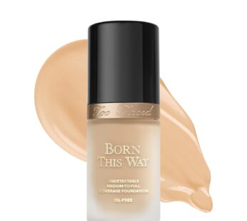 Too Faced Born This Way Natural Finish Longwear Liquid Foundation, 1.01 fl. oz., Vanilla