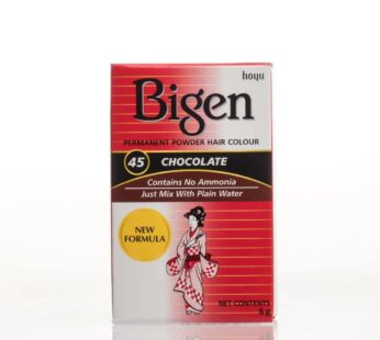 Bigen Powder Hair Color #45 Chocolate, 0.21 Ounce (Pack of 6)