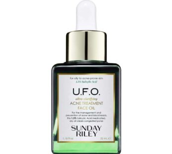 Sunday Riley U.F.O. Ultra-Clarifying BHA Salicylic Acid and Tea Tree Acne Treatment Face Oil, 1.18 Fl Oz