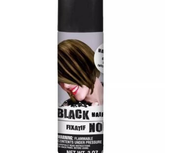 Stunning Black Hair Spray Color – 3 oz. (1 Count) – Instantly Transforms Your Look, Ideal for Parties & Cosplay