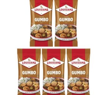 Louisiana Base Gumbo 5 Ounce (Pack of 5) – Authentic Delicious Gumbo – Just Add Your Choice of Meat and or Seafood – Bring the Taste of Louisiana Home