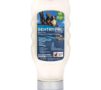 SENTRY PRO Flea and Tick Shampoo for Dogs, Rid Your Dog of Fleas, Ticks and Other Pests, Ginger Scent, 18 oz