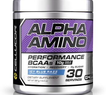 Cellucor Alpha Amino EAA & BCAA Powder | Branched Chain Essential Amino Acids + Electrolytes | ICY Blue Razz | 30 Servings