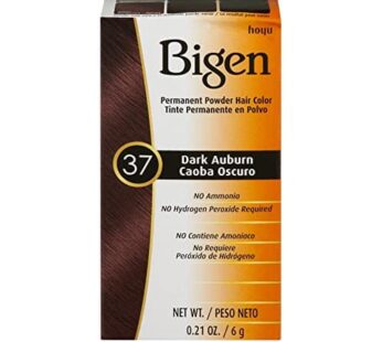 HOYU Bigen Hair Color Powder, No. 37 Dark Auburn, 0.21 Ounce