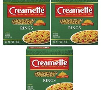 Creamette Pasta Rings Small 7 Ounce Box (Pkg. Of 3)