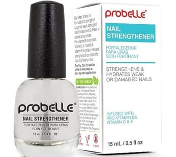 Probelle Nail Strengthening Formula, Nail Growth & Conditioning, Stops Splits, Chips, Cracks & Strengthens Nails, Clear