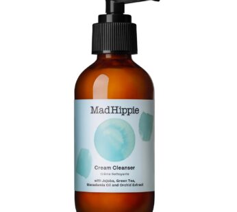 Mad Hippie Cream Cleanser – Hydrating Facial Cleanser with Jojoba Oil, Green Tea, Orchid Extract, and Hyaluronic Acid, Gentle Face Cleanser for Women/Men with Dry, Sensitive Skin, 4 Fl Oz