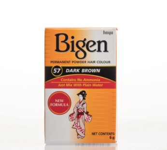 #57 Dark Brown Bigen Permanent Powder (12 Pack)