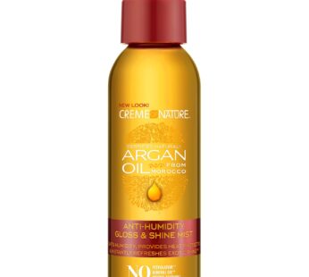 Creme Of Nature, Argan Oil Anti Humidity Gloss & Shine Mist, Argan Oil Of Morocco, Provides Heat Protection, 4 Fl Oz