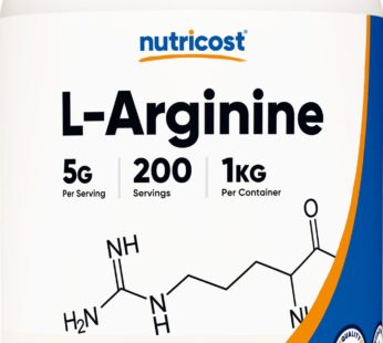 Nutricost L-Arginine Powder 1KG – Pure L-Arginine, 5g Per Serving