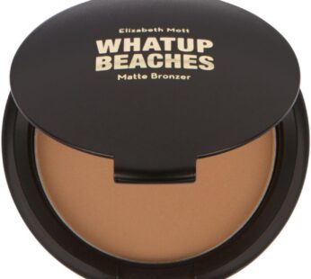 Elizabeth Mott Whatup Beaches Bronzer Face Powder Contour Kit – Vegan and Cruelty Free Facial Compact Bronzing Powder for Contouring and Sun Kissed Makeup Finish – Matte shade (10 g)