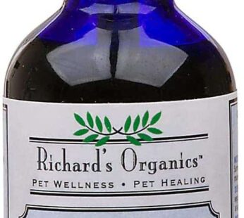 Richard?s Organics Pet Calm, 2 oz. Bottle with Dropper ? Natural Cat and Dog Anxiety Relief ? 100% Natural Pet Stress Relief ? Drug-Free Calming Drops, Settles Nerves and Reduces Hyperactivity