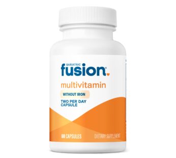Bariatric Fusion Bariatric Multivitamin Without Iron | Post Bariatric Surgery Patients | Iron Free Bariatric Vitamin for Gastric Bypass and Sleeve Gastrectomy | 60 Capsules | 1 Month Supply