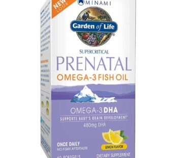 Garden of Life Prenatal DHA Omega 3 Fish Oil – Minami Natural Prenatal, 60 Softgels