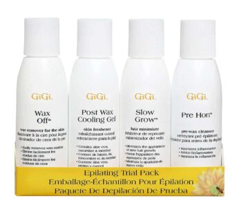 GiGi Epilating Trial Pack – Pre- and Post-Waxing Treatments, 2 oz each