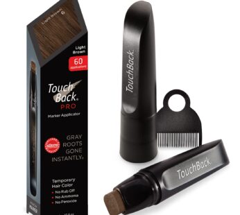 TouchBack PRO Gray Root Touch Up Marker Applicator – Real Hair Color Light Brown