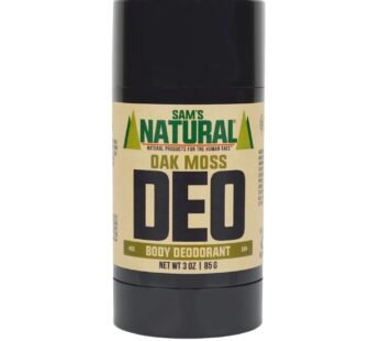 Sam?s Natural Deodorant – Oak Moss – Aluminum Free DEO – No phthalates, parabens, sulfates, or dyes – Made in New Hampshire – For Men, Women, Unisex – Vegan, Cruelty Free – 3 oz
