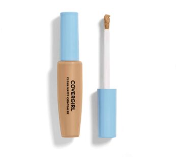 COVERGIRL – Clean Matte Concealer, Oil-Free, Lightweight Formula, Blendable, Natural-Looking Coverage, 100% Cruelty-Free