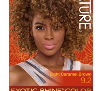 Creme of Nature, Exotic Shine Hair Color, 9.2 Light Caramel Brown, with Argan Oil from Morocco, 1 Application