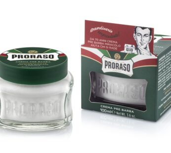 Proraso Pre-Shave Conditioning Cream for Men, Refreshing and Toning with Menthol and Eucalyptus Oil, 3.6 oz