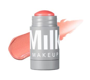 Milk Makeup Lip + Cheek, Perk (Coral Shimmer) – 0.21 fl oz – Cream Blush & Lip Color – Buildable & Blendable – 1,000+ Swipes Per Stick – Non-Comedogenic – Vegan, Cruelty Free