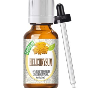 Healing Solutions Oils – Helichrysum Essential Oil 1 oz – Pure & Natural Helichrysum Oil for Skin