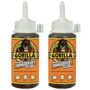 Gorilla Original Gorilla Glue, Waterproof Polyurethane Glue, 4 Ounce Bottle, Brown, (Pack of 2)