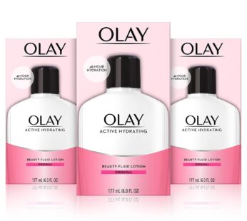 OLAY Active Hydrating Beauty Fluid Original 6 oz (Pack of 3)