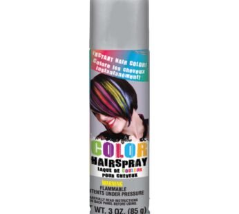 Silver Hair Spray Color – 3 oz. (1 Count) – Instantly Transforms Your Look, Ideal for Parties & Cosplay