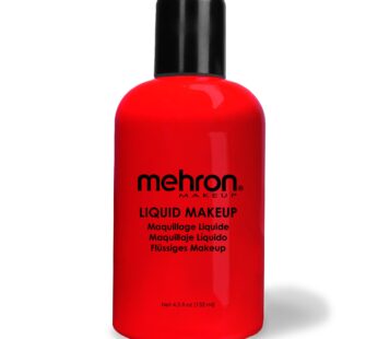 Mehron Makeup Liquid Makeup | Face Paint and Body Paint 4.5 oz (133 ml) (Red)