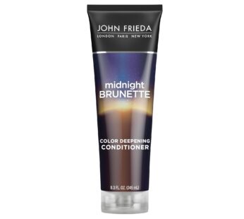 John Frieda Midnight Brunette Visibly Deeper Color Deepening Conditioner, 8.3 Ounce, with Evening Primrose Oil, Infused with Cocoa