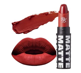 Ruby Kisses Lipstick, Matte Finish, Long-Lasting, Highly Pigmented, Smooth Apply, Full Coverage Lip Color Makeup (Vampire Red)