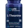 Life Extension L-Theanine, 100 mg, 60 Vegetarian Capsules ? Supports a Calming & Mood Enhancing Effect, Amino Acid Derived From Tea - Gluten-Free, Non-GMO