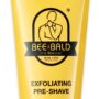BEE BALD SCRUB Exfoliating Pre-Shave deep cleans & removes pore clogging dirt, oil & dry, flaky skin. Prepares skin for a ?super close shave? leaving it ?smoother than a baby's behind' 3 Fl Oz