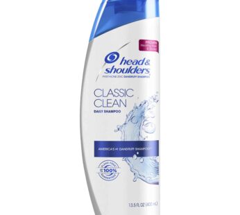 Head & Shoulders Classic Clean Daily-Use Anti-Dandruff Shampoo, Fresh, 13.5 Fl.Oz(Packaging may vary)