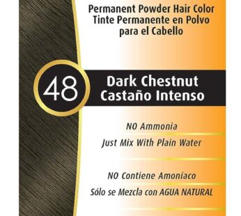 Bigen Powder Hair Color #48 Dark Chestnut 0.21oz (6 Pack)