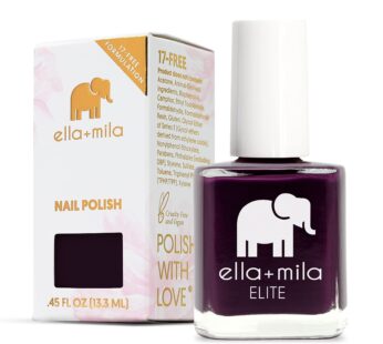 ella+mila Professional Nail Polish – Quick Dry Nail Polish – Long-Lasting & Chip-Resistant Nail Polish (Elite Collection – Little Plum Dress – 0.45 fl oz each)