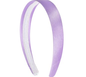 Lavender 1 Inch Satin Hard Headband for Women and Girls