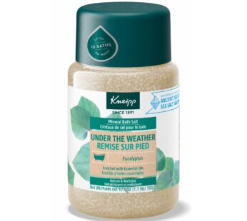 Kneipp Under The Weather Eucalyptus Mineral Bath Salt – Promotes Respiratory Wellness & Relaxation – 17.6 oz – Up to 10 Baths