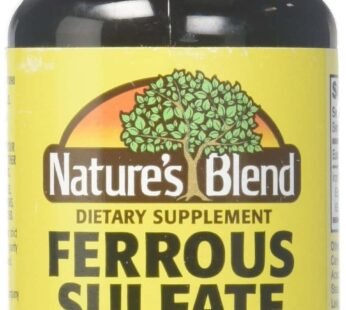 Nature’s Blend Iron Ferrous Sulfate 325mg BPK, Assorted, tablets, 100 Count