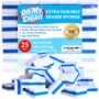 (25 Pack) Extra Durable Eraser Sponge - Extra Thick, Long Lasting, Premium Melamine Sponges in Bulk - Multi-Purpose Power Scrubber - Bathroom, Kitchen, Floor, Bathtub, Toilet, Baseboard, Wall Cleaner