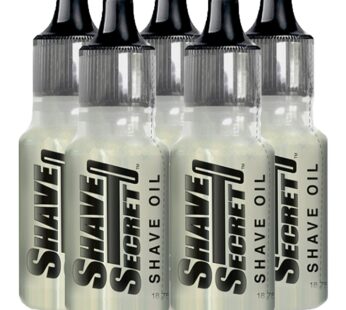 Shave Secret Shaving Oil – The Best Shave Ever! 18.75Ml (5 Pack)