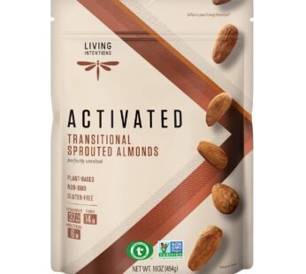 Living Intentions Sprouted Transitional Almonds, Nongmo, Gluten Free, Vegan, Paleo, Kosher,16 Oz