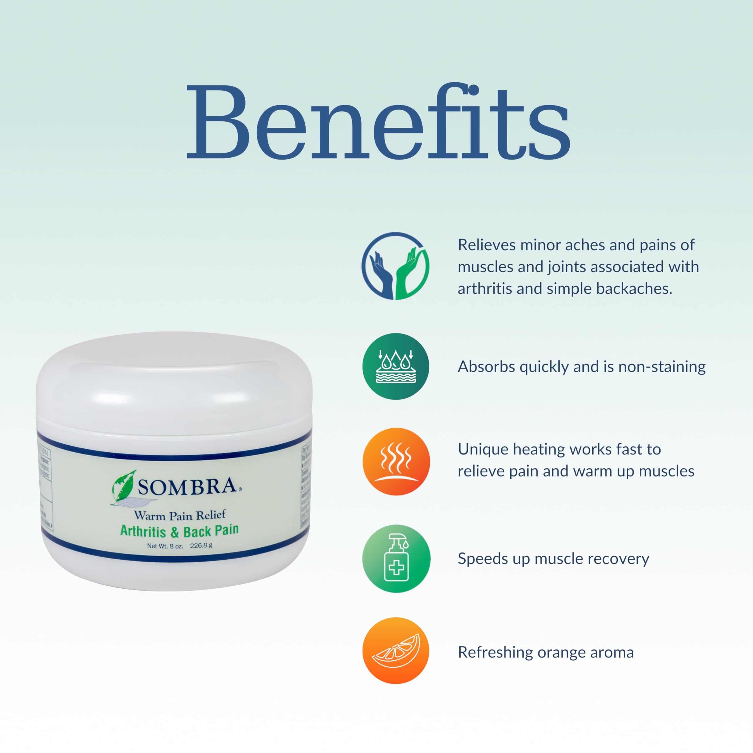 Sombra Warm Pain Relief Gel, 2 Count - Image 2