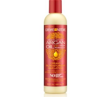 Creme of Nature, Argan Oil Hair Lotion, Creamy Oil Mousturizer to Help Restore Moisture and Add Shine, 8.45 Fl Oz