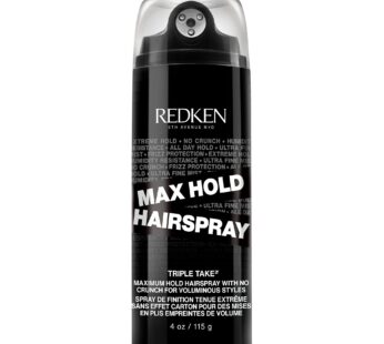 Redken Max Hold Hairspray 32 | Extreme Maximum High Hold Hairspray | For All Hair Types | Long-Lasting Lift & Body | All-Day Style Control | Dry Finish | 24h Humidity Resistance | 4 Oz
