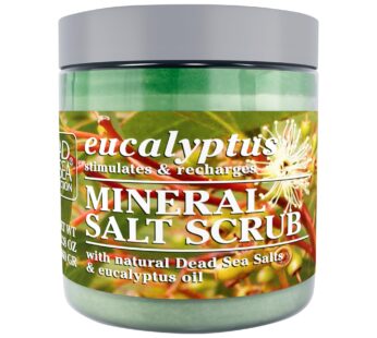 Dead Sea Collection Eucalyptus Salt Body Scrub – Large 23.28 OZ – with Pure Oils and Dead Sea Minerals
