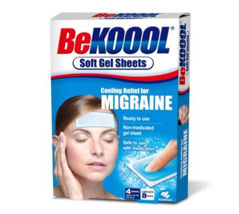 BeKOOOL Migraine Gel Sheets – 4 Count