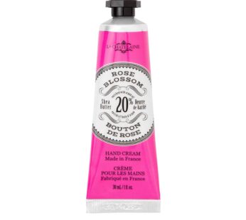 La Chatelaine 20% Shea Butter Hand Cream Travel Size, Organic Argan Oil, Moisturizing, Nourishing, Repairing, Extra-Rich Hand Lotion, Made in France, Paraben Free, 1 oz / 30ml (Rose Blossom)