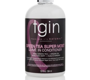 tgin Green Tea Super Moist Leave in Conditioner For Natural Hair, Argan oil, White, Green Tea, Shea butter, 13 Fl Oz